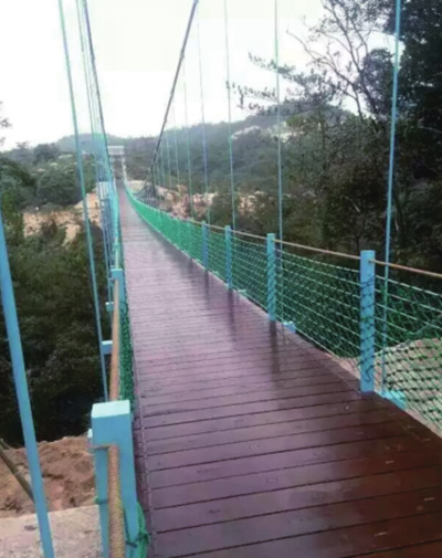 蒙顶山景区吊桥